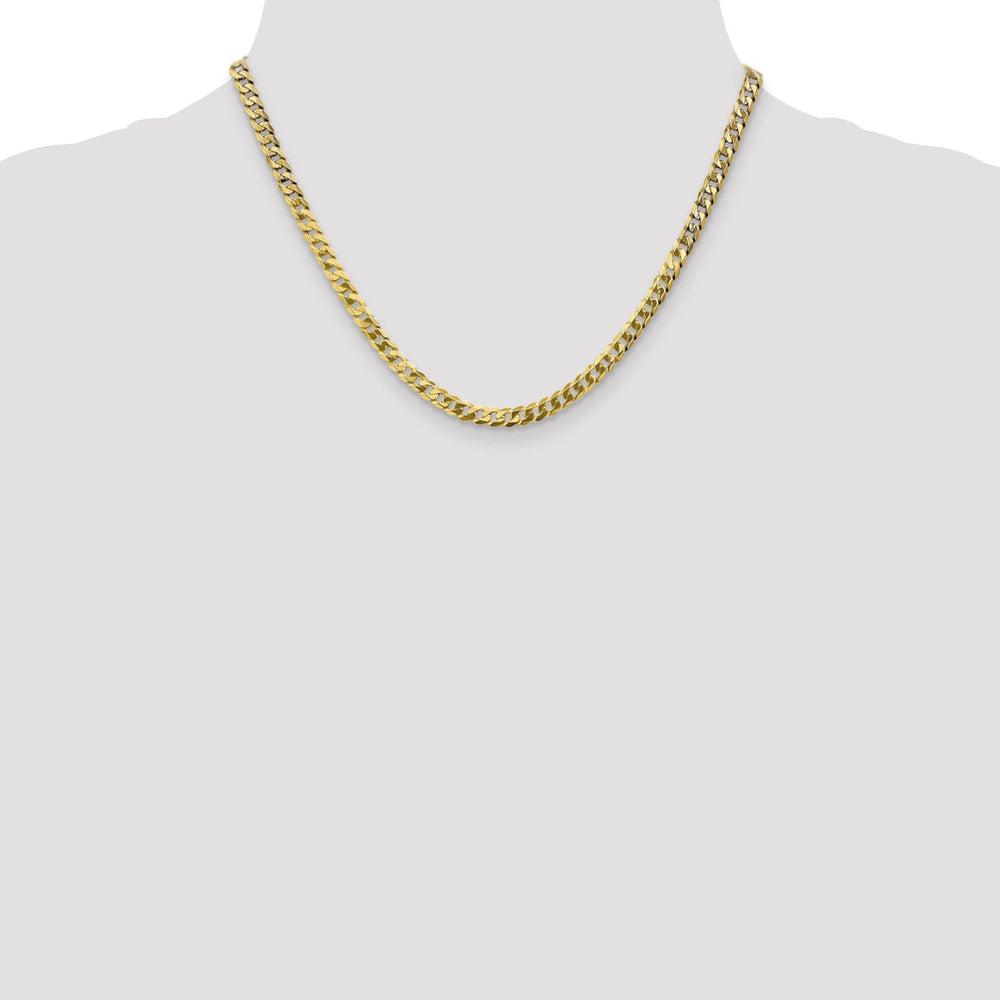 Lovely Rita's Chains 14k Yellow Gold 4.60mm Flat Beveled Curb Chain