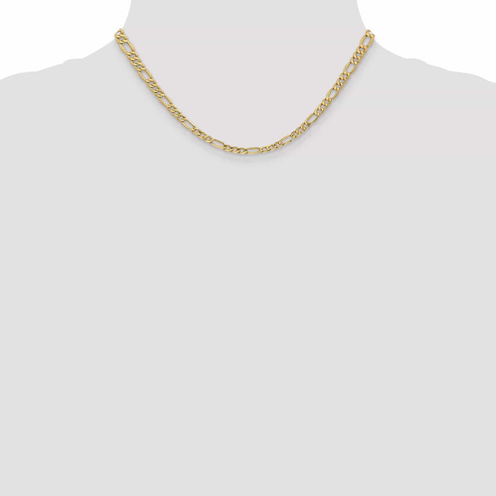 Lovely Rita's Chains 14k Yellow Gold 4.75mm Semi Solid Figaro Chain