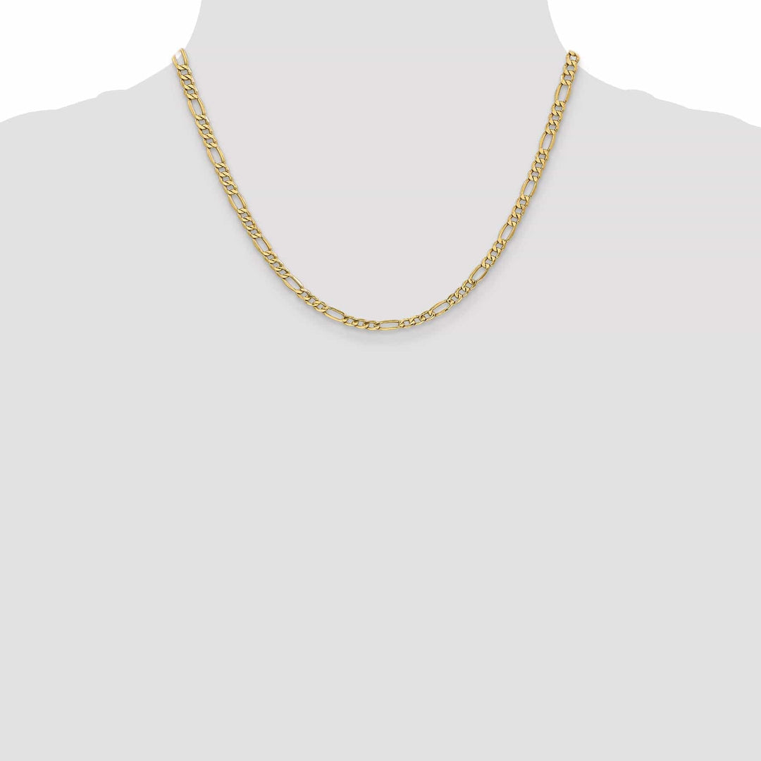 Lovely Rita's Chains 14k Yellow Gold 4.75mm Semi Solid Figaro Chain