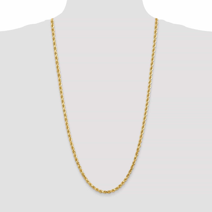Lovely Rita's Chains 14k Yellow Gold 5.00mm Diamond Cut Rope Chain