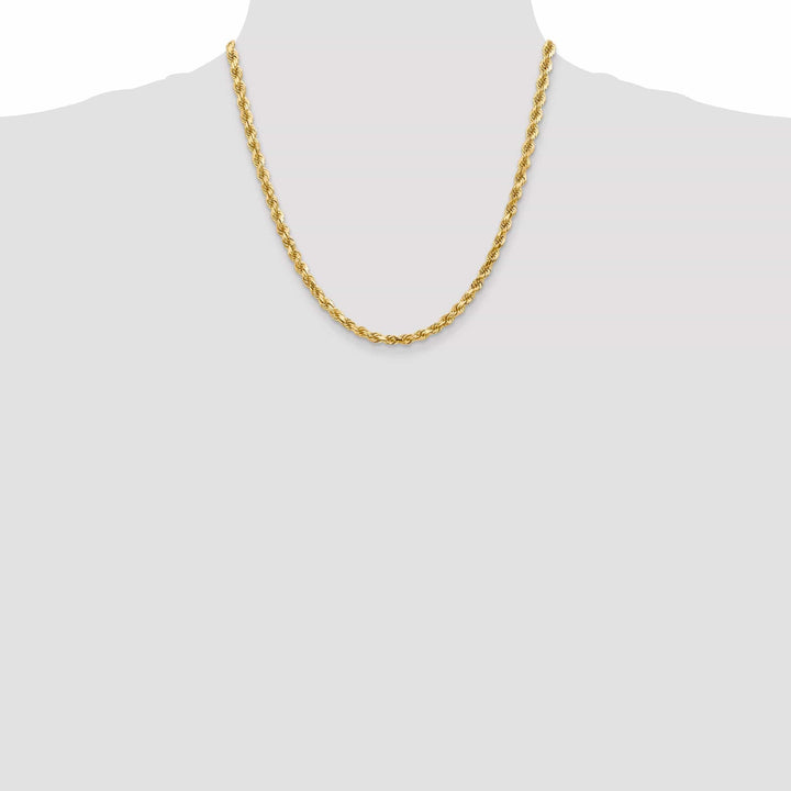 Lovely Rita's Chains 14k Yellow Gold 5.00mm Diamond Cut Rope Chain