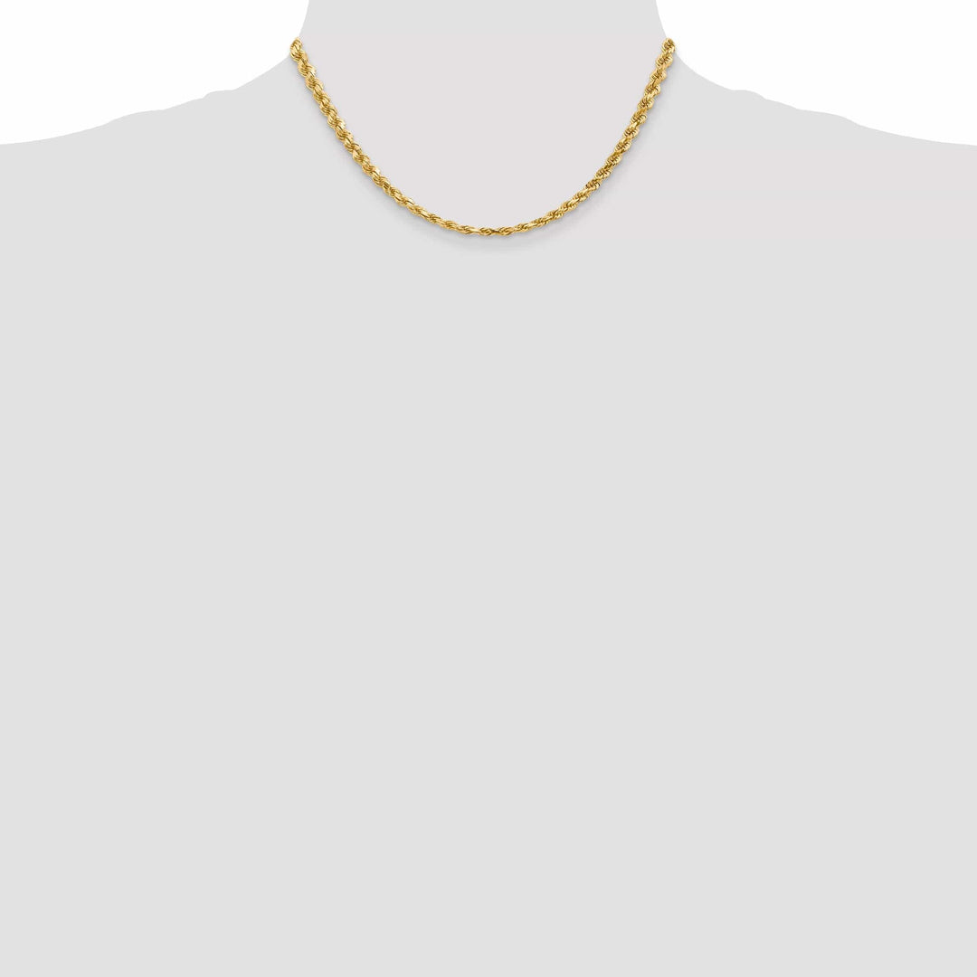 Lovely Rita's Chains 14k Yellow Gold 5.00mm Diamond Cut Rope Chain