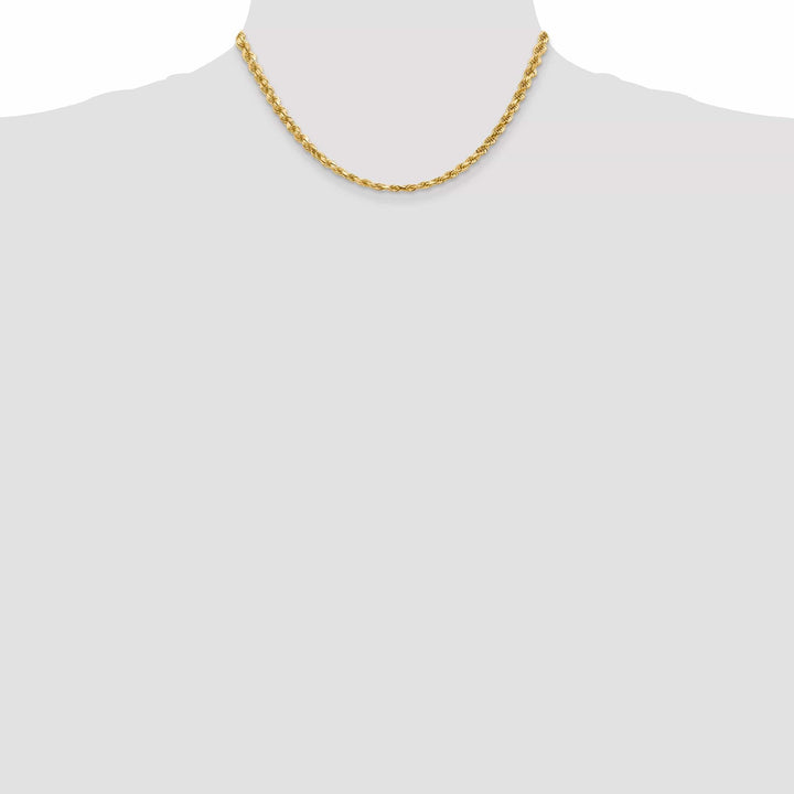 Lovely Rita's Chains 14k Yellow Gold 5.00mm Diamond Cut Rope Chain