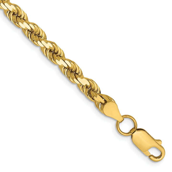 Lovely Rita's Chains 14k Yellow Gold 5.00mm Diamond Cut Rope Chain