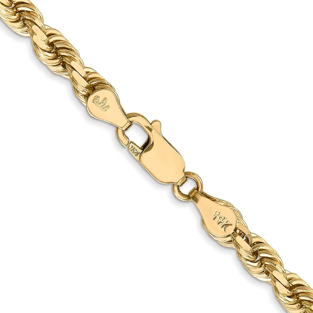 Lovely Rita's Chains 14k Yellow Gold 5.00mm Diamond Cut Rope Chain
