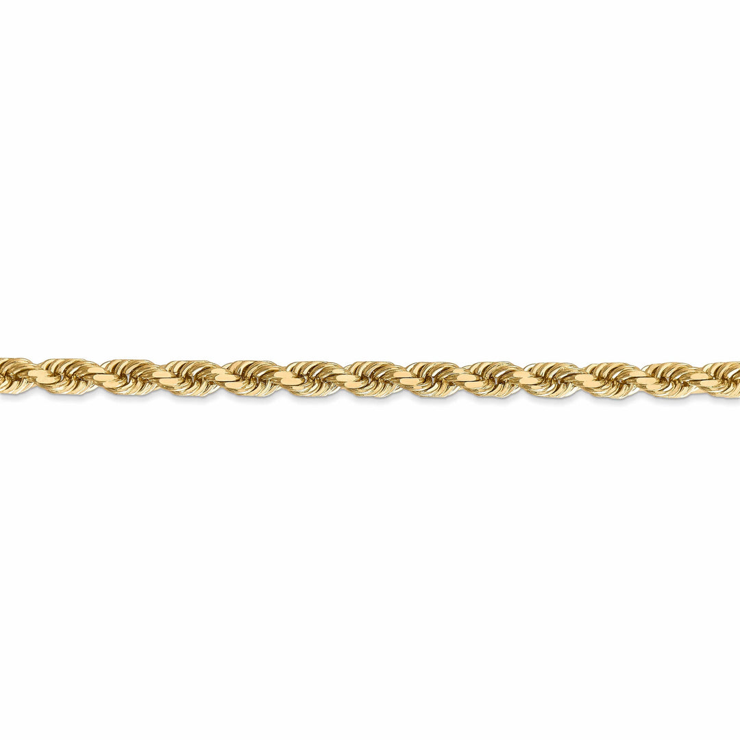 Lovely Rita's Chains 14k Yellow Gold 5.00mm Diamond Cut Rope Chain