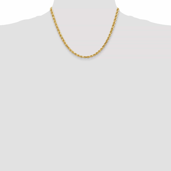 Lovely Rita's Chains 14k Yellow Gold 5.00mm Diamond Cut Rope Chain