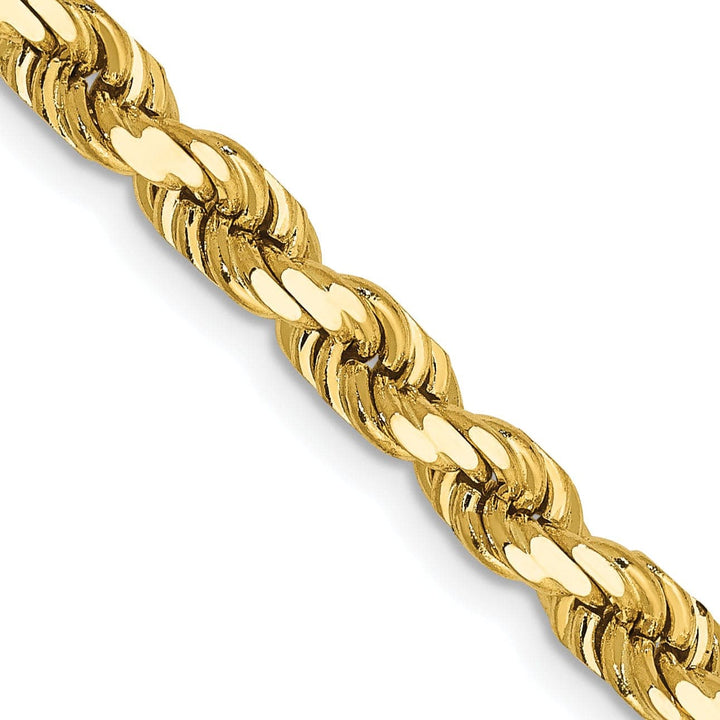 Lovely Rita's Chains 14k Yellow Gold 5.00mm Diamond Cut Rope Chain