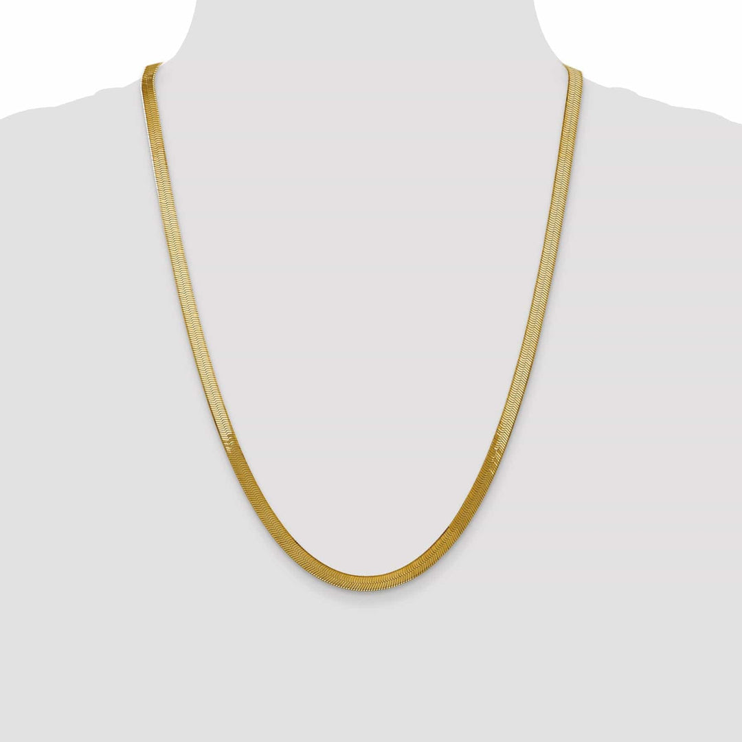 Lovely Rita's Chains 14k Yellow Gold 5.00mm Silky Herringbone Chain