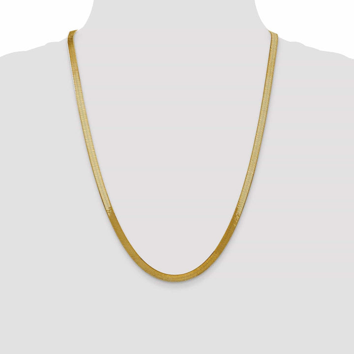 Lovely Rita's Chains 14k Yellow Gold 5.00mm Silky Herringbone Chain