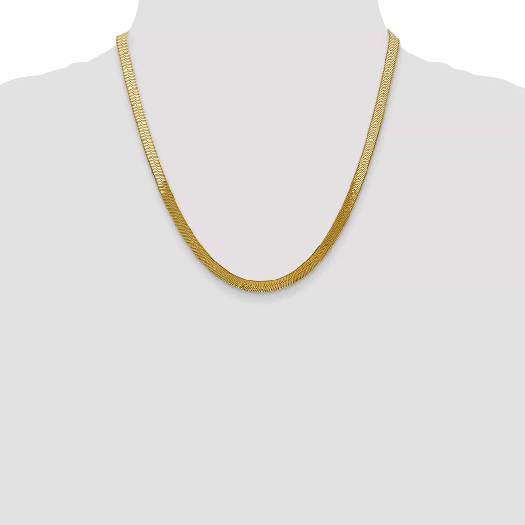 Lovely Rita's Chains 14k Yellow Gold 5.00mm Silky Herringbone Chain