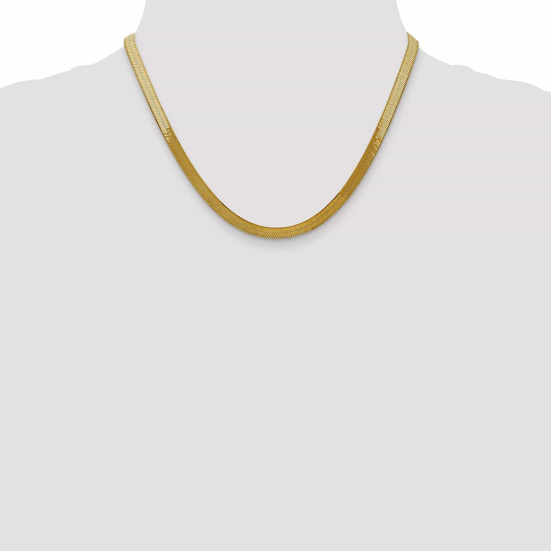 Lovely Rita's Chains 14k Yellow Gold 5.00mm Silky Herringbone Chain
