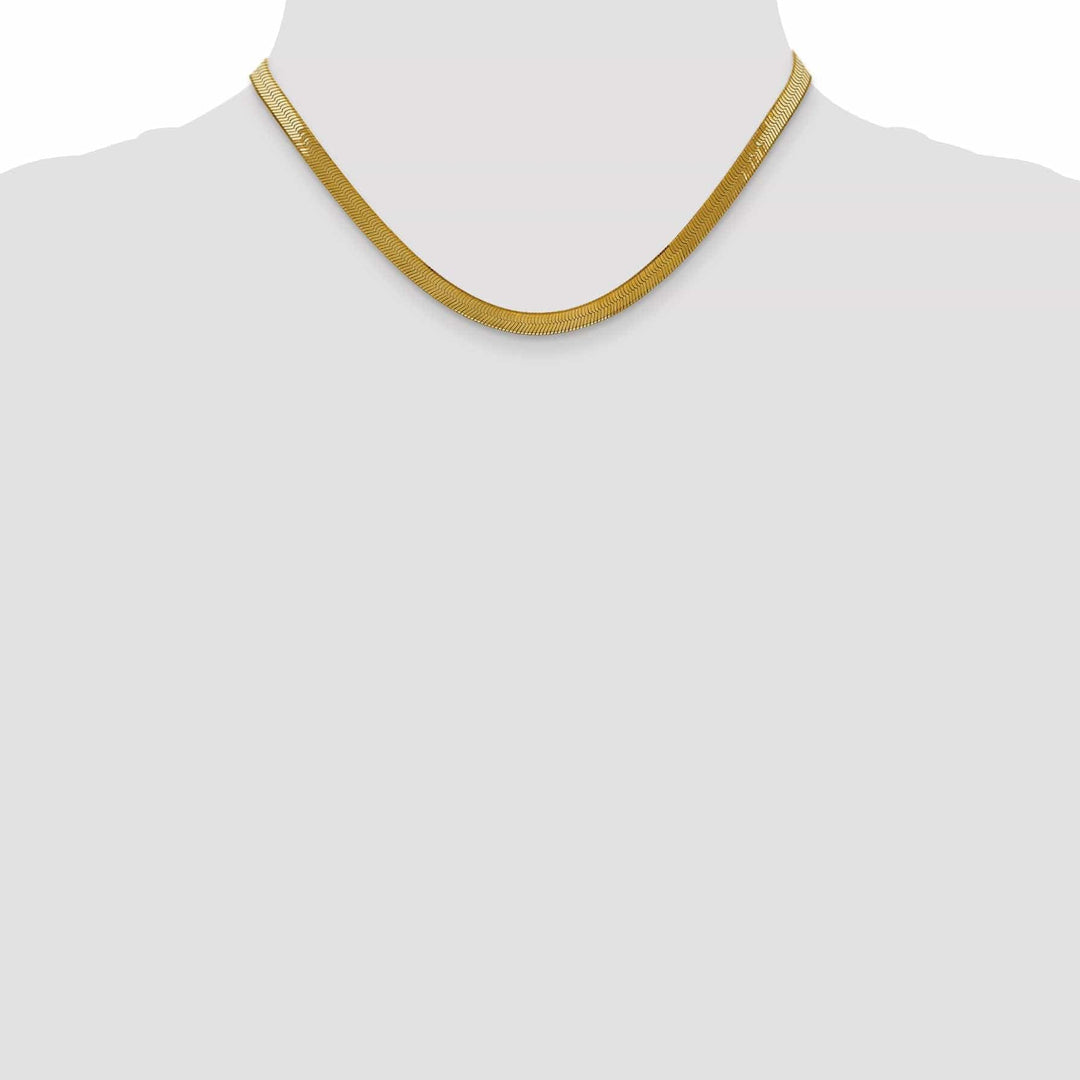 Lovely Rita's Chains 14k Yellow Gold 5.00mm Silky Herringbone Chain