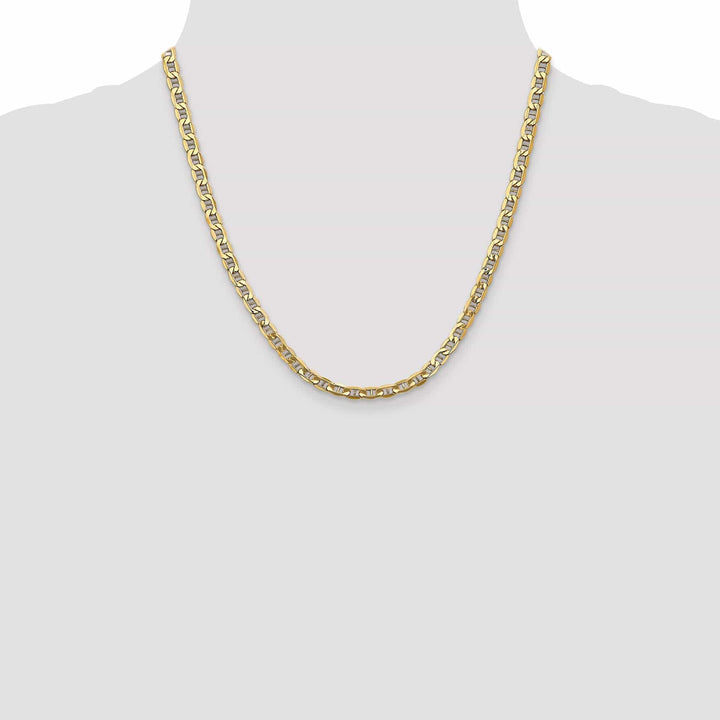 Lovely Rita's Chains 14k Yellow Gold 5.10mm Semi Solid Anchor Chain