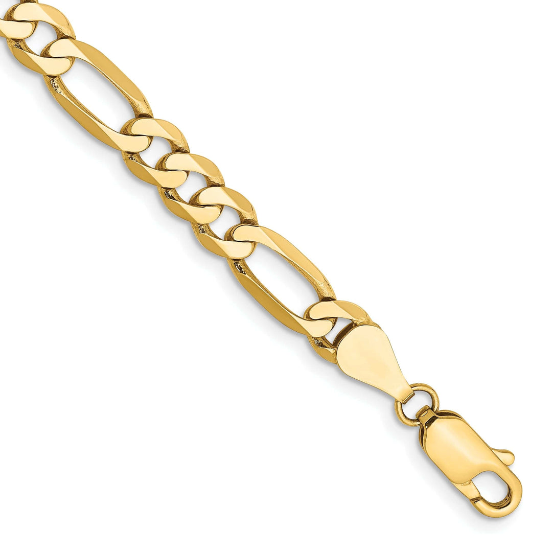 Lovely Rita's Chains 14k Yellow Gold 5.25-mm Flat Solid Figaro Chain