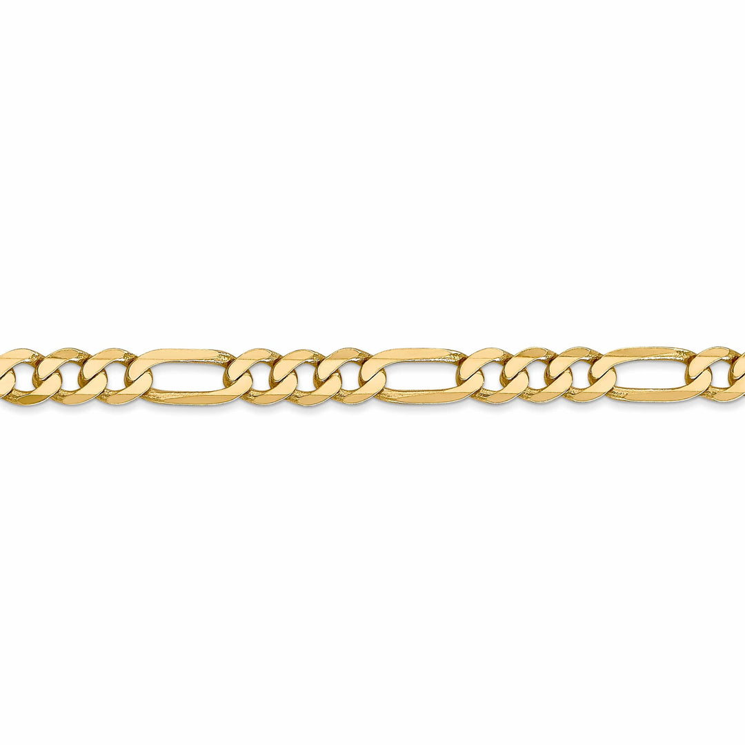 Lovely Rita's Chains 14k Yellow Gold 5.25-mm Flat Solid Figaro Chain