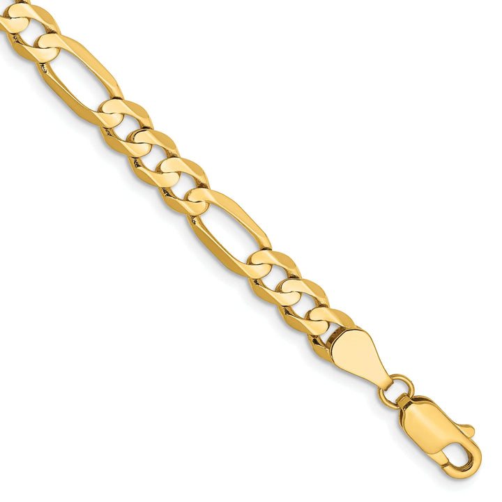 Lovely Rita's Chains 14k Yellow Gold 5.25m Concave Open Figaro Chain