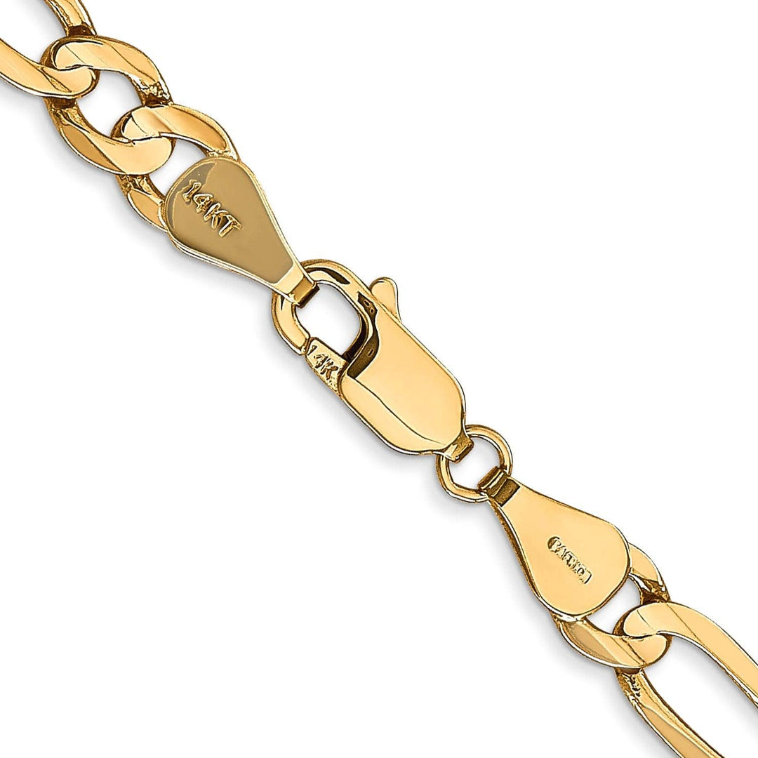 Lovely Rita's Chains 14k Yellow Gold 5.25m Concave Open Figaro Chain