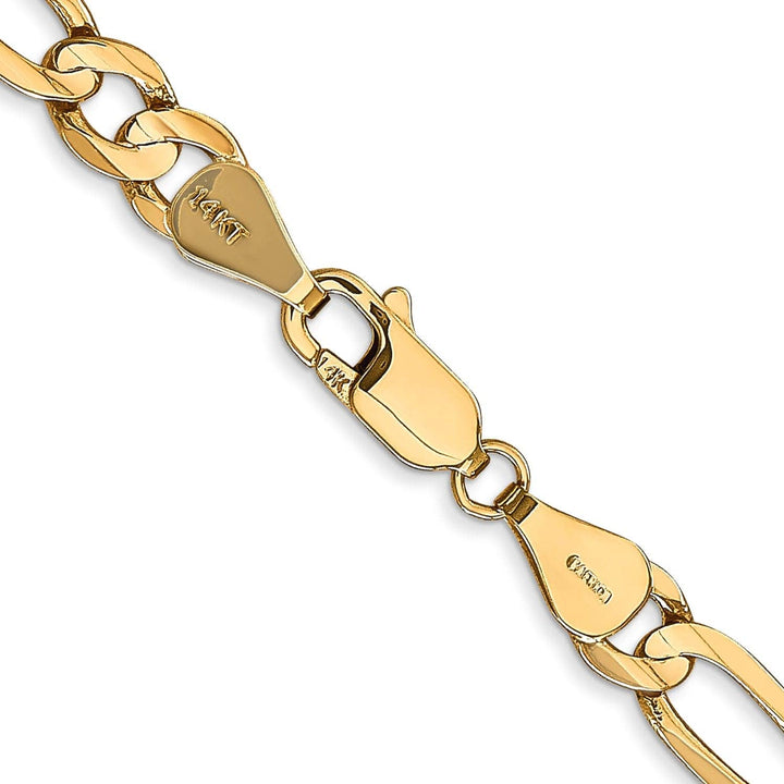 Lovely Rita's Chains 14k Yellow Gold 5.25m Concave Open Figaro Chain