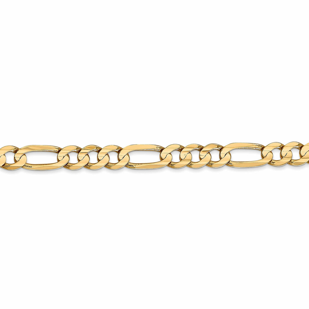 Lovely Rita's Chains 14k Yellow Gold 5.25m Concave Open Figaro Chain