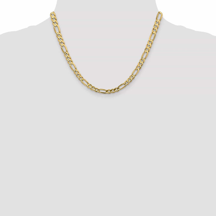 Lovely Rita's Chains 14k Yellow Gold 5.25m Concave Open Figaro Chain