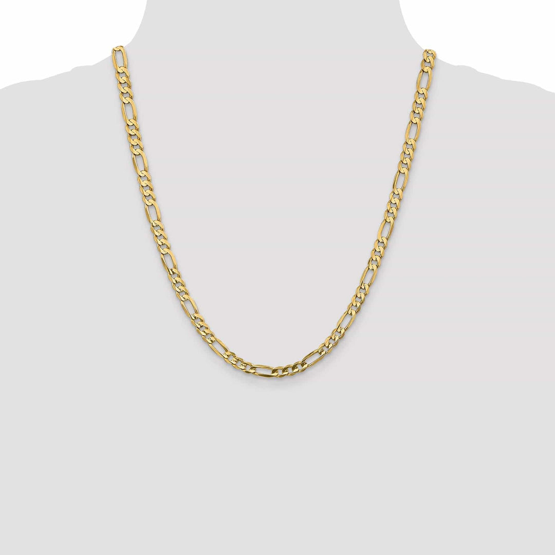 Lovely Rita's Chains 14k Yellow Gold 5.25m Concave Open Figaro Chain
