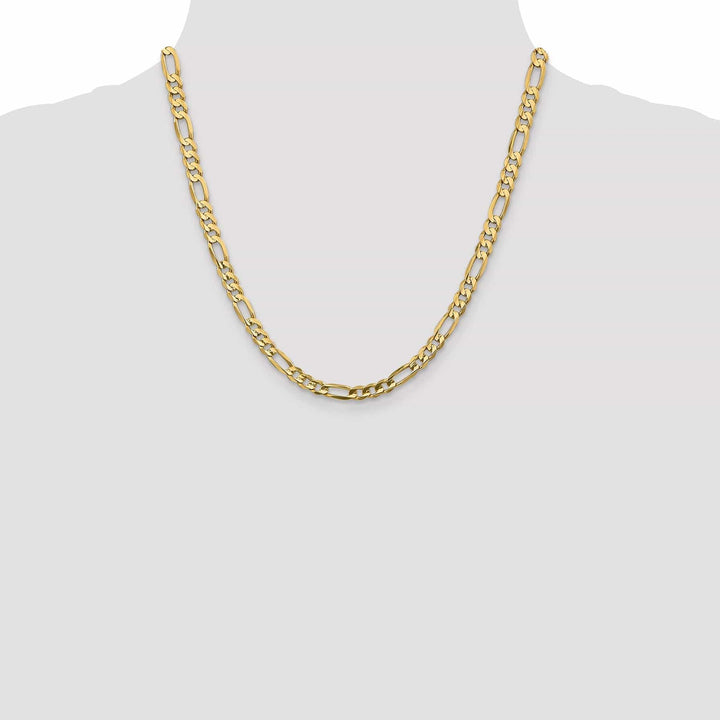 Lovely Rita's Chains 14k Yellow Gold 5.25m Concave Open Figaro Chain