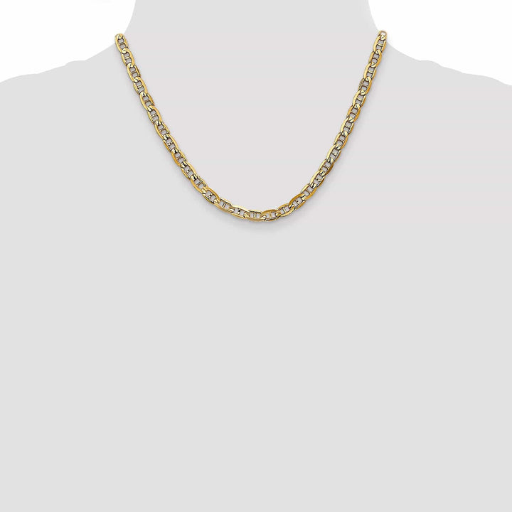 Lovely Rita's Chains 14k Yellow Gold 5.25mm Concave Anchor Chain