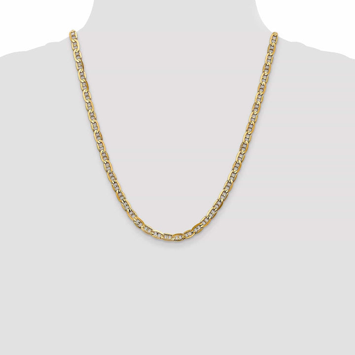 Lovely Rita's Chains 14k Yellow Gold 5.25mm Concave Anchor Chain