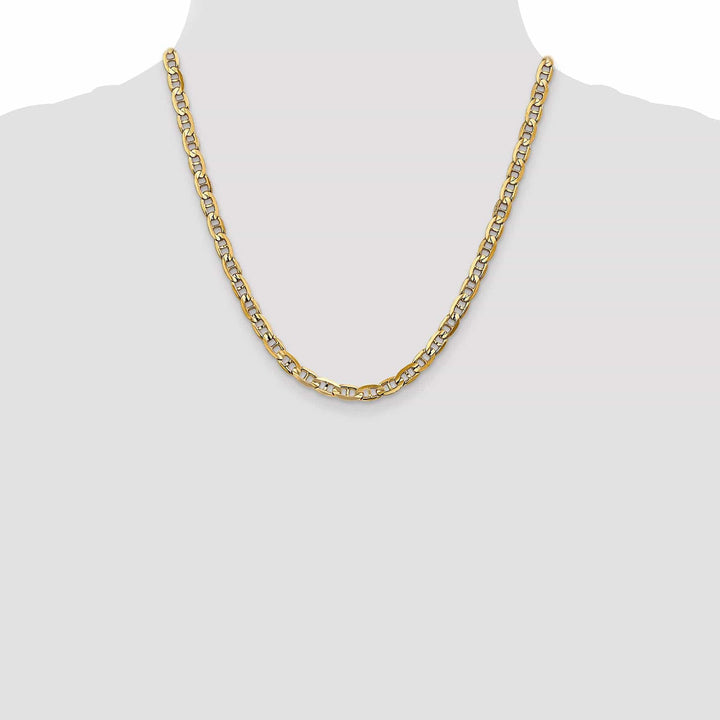 Lovely Rita's Chains 14k Yellow Gold 5.25mm Concave Anchor Chain
