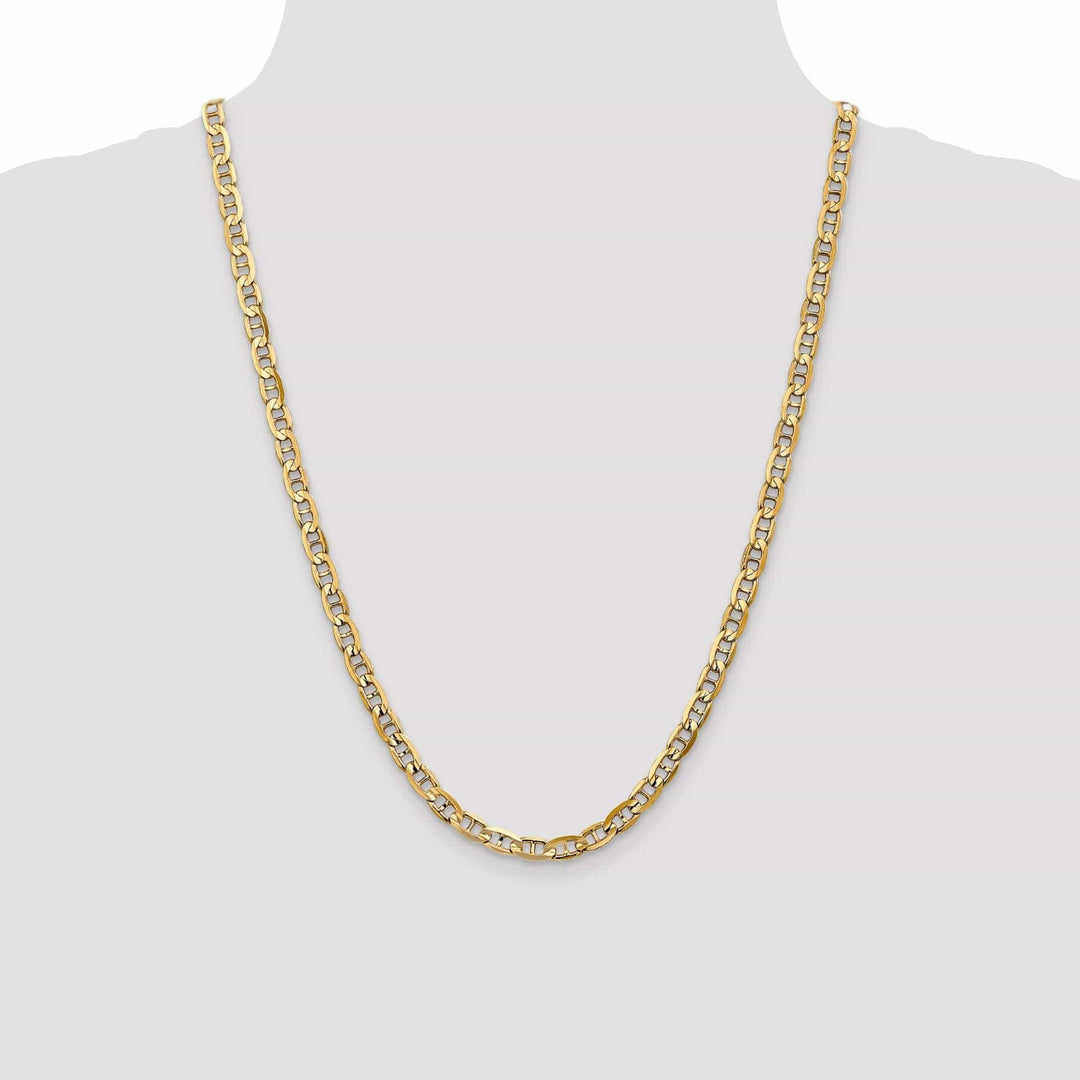 Lovely Rita's Chains 14k Yellow Gold 5.25mm Concave Anchor Chain