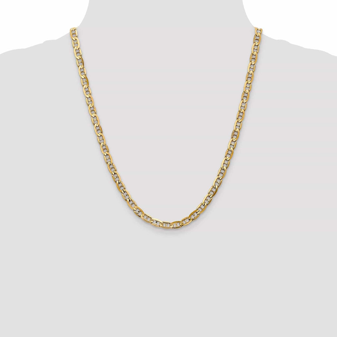 Lovely Rita's Chains 14k Yellow Gold 5.25mm Concave Anchor Chain
