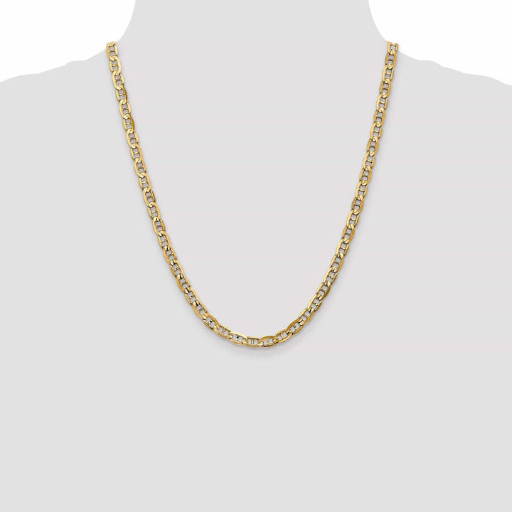 Lovely Rita's Chains 14k Yellow Gold 5.25mm Concave Anchor Chain