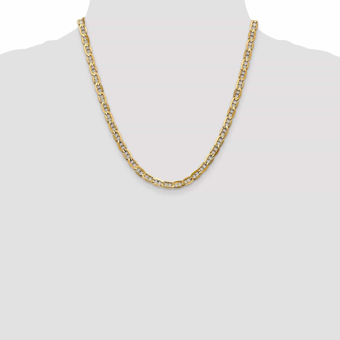 Lovely Rita's Chains 14k Yellow Gold 5.25mm Concave Anchor Chain