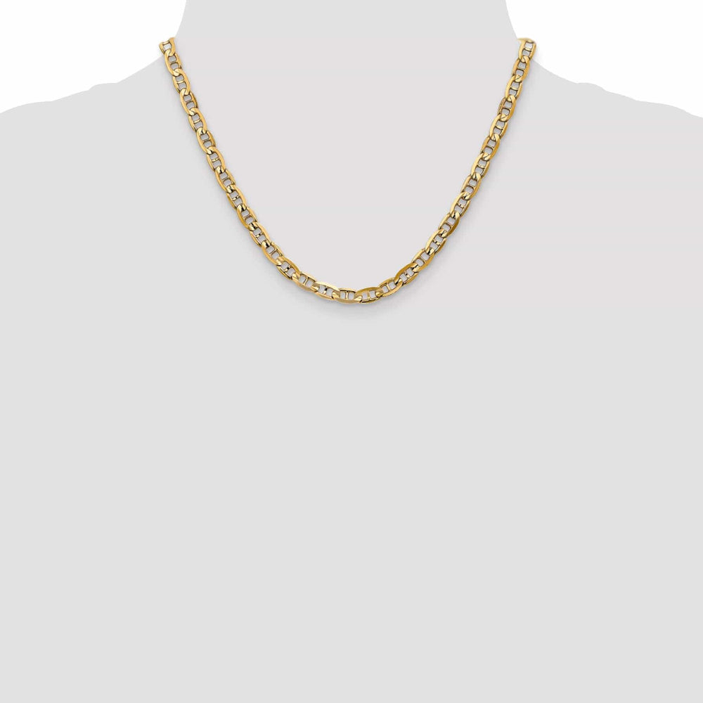 Lovely Rita's Chains 14k Yellow Gold 5.25mm Concave Anchor Chain