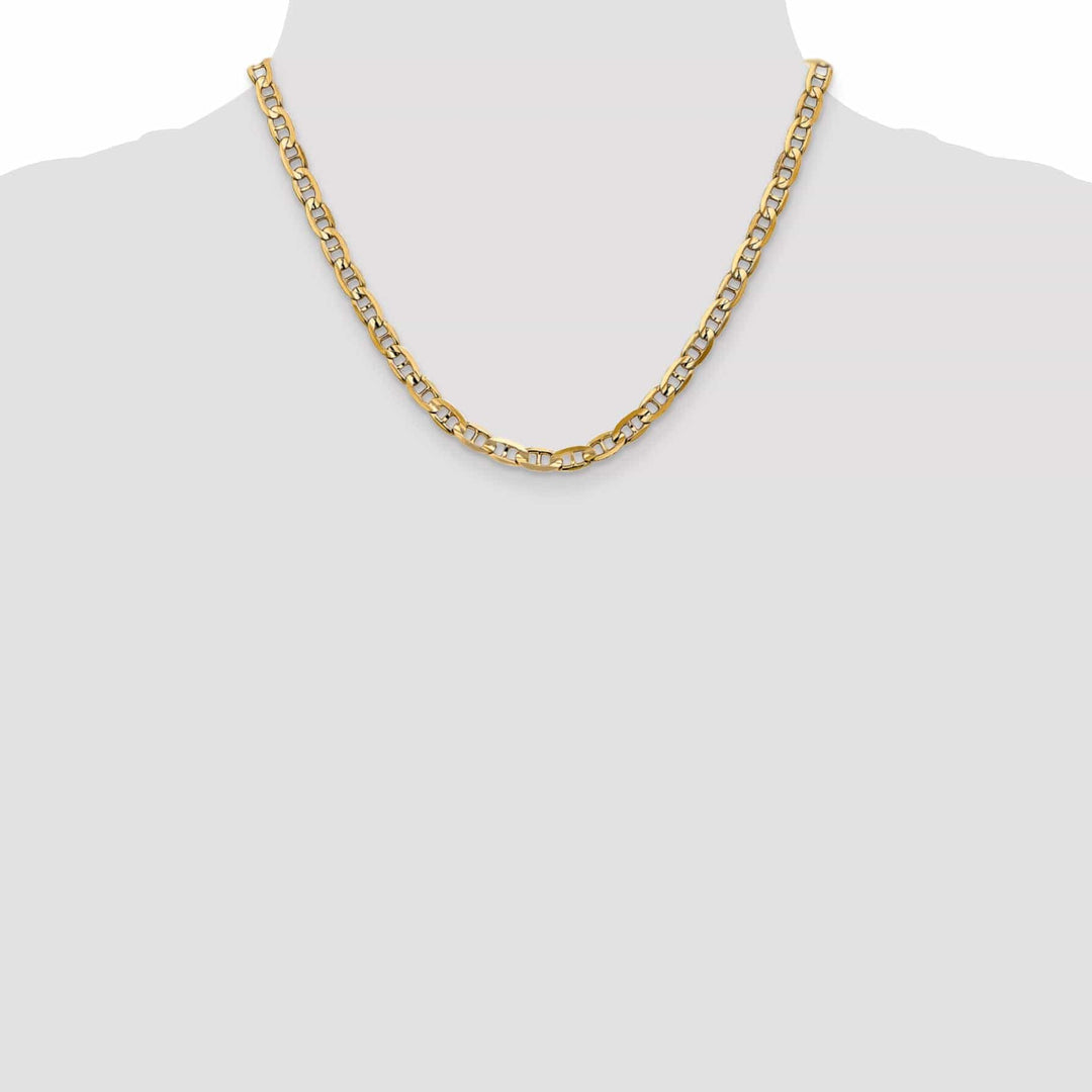 Lovely Rita's Chains 14k Yellow Gold 5.25mm Concave Anchor Chain