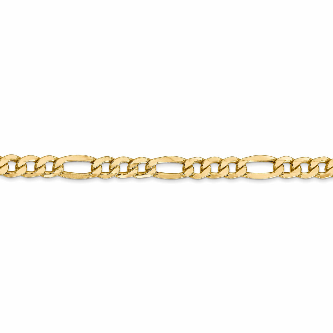 Lovely Rita's Chains 14k Yellow Gold 5.35-mm Semi Solid Figaro Chain