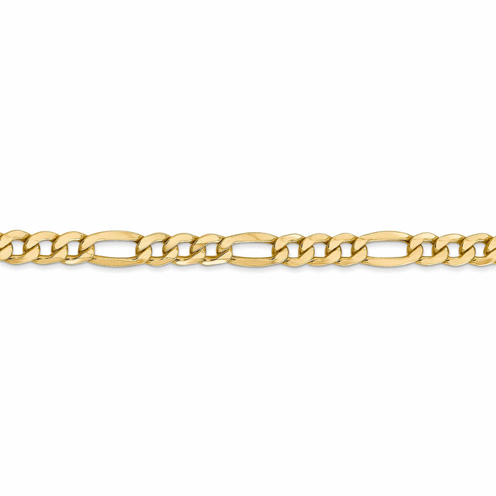 Lovely Rita's Chains 14k Yellow Gold 5.35-mm Semi Solid Figaro Chain