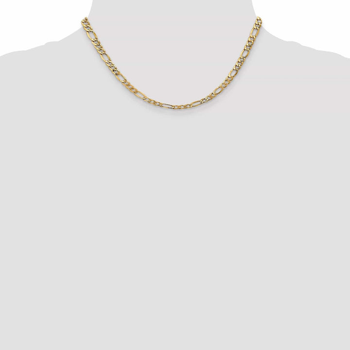 Lovely Rita's Chains 14k Yellow Gold 5.35-mm Semi Solid Figaro Chain