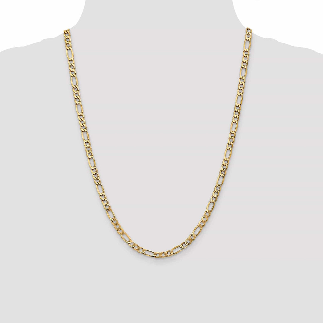 Lovely Rita's Chains 14k Yellow Gold 5.35-mm Semi Solid Figaro Chain