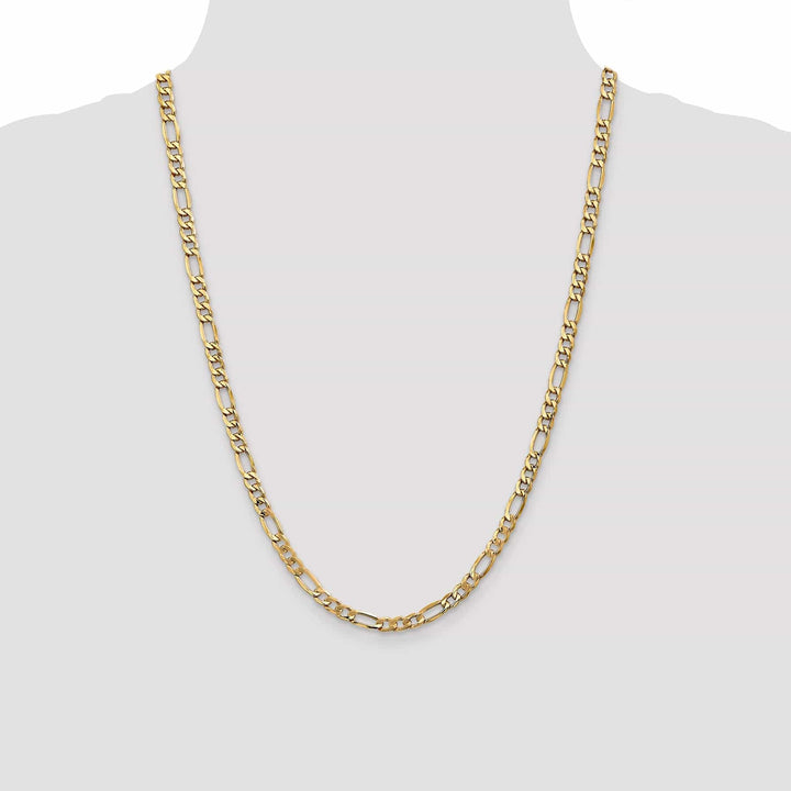 Lovely Rita's Chains 14k Yellow Gold 5.35-mm Semi Solid Figaro Chain