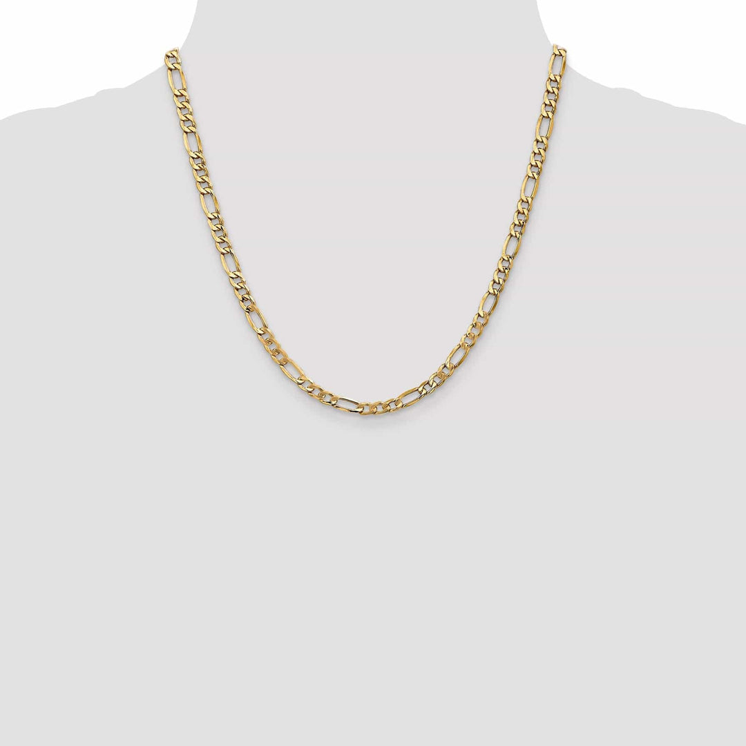 Lovely Rita's Chains 14k Yellow Gold 5.35-mm Semi Solid Figaro Chain