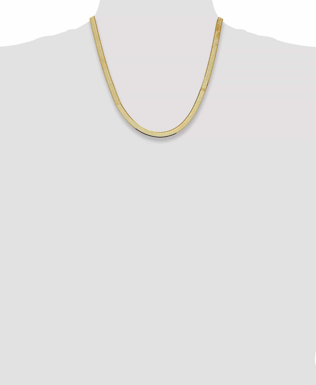 Lovely Rita's Chains 14k Yellow Gold 5.50mm Silky Herringbone Chain