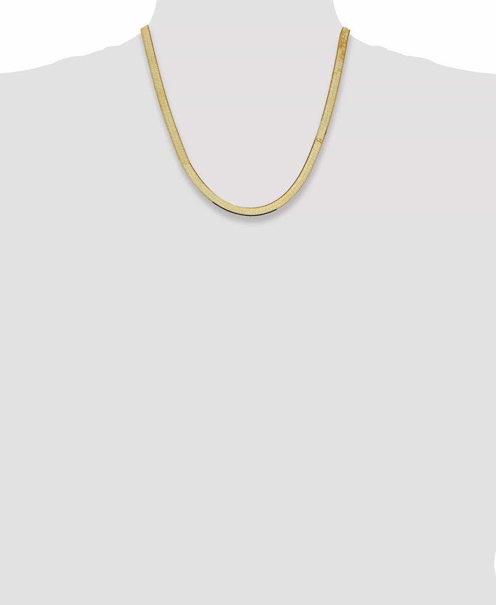 Lovely Rita's Chains 14k Yellow Gold 5.50mm Silky Herringbone Chain