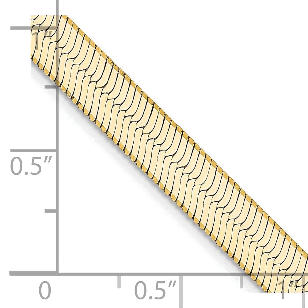 Lovely Rita's Chains 14k Yellow Gold 5.50mm Silky Herringbone Chain
