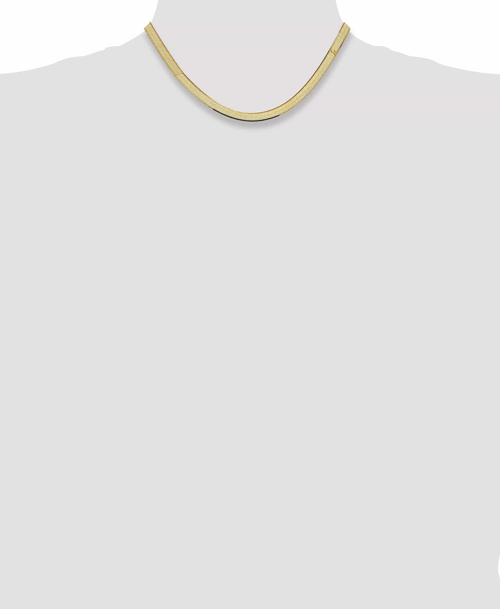 Lovely Rita's Chains 14k Yellow Gold 5.50mm Silky Herringbone Chain