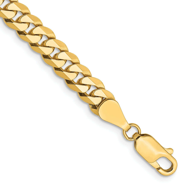 Lovely Rita's Chains 14k Yellow Gold 5.75mm Flat Beveled Curb Chain