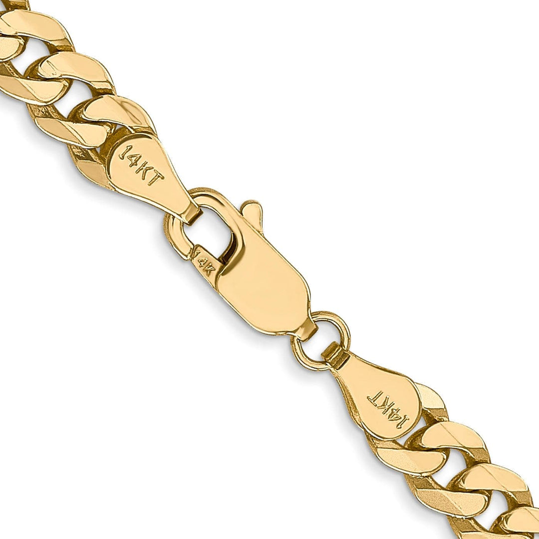 Lovely Rita's Chains 14k Yellow Gold 5.75mm Flat Beveled Curb Chain