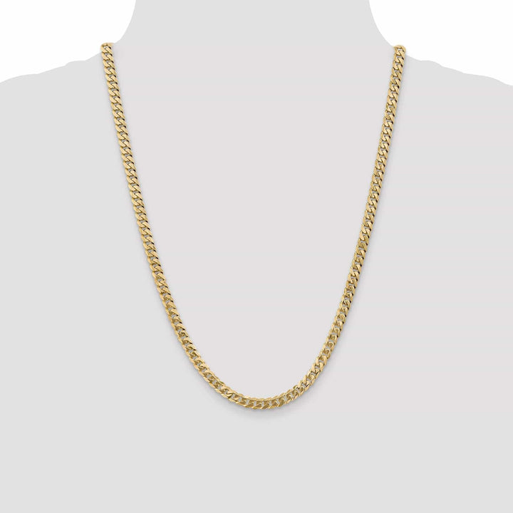 Lovely Rita's Chains 14k Yellow Gold 5.75mm Flat Beveled Curb Chain