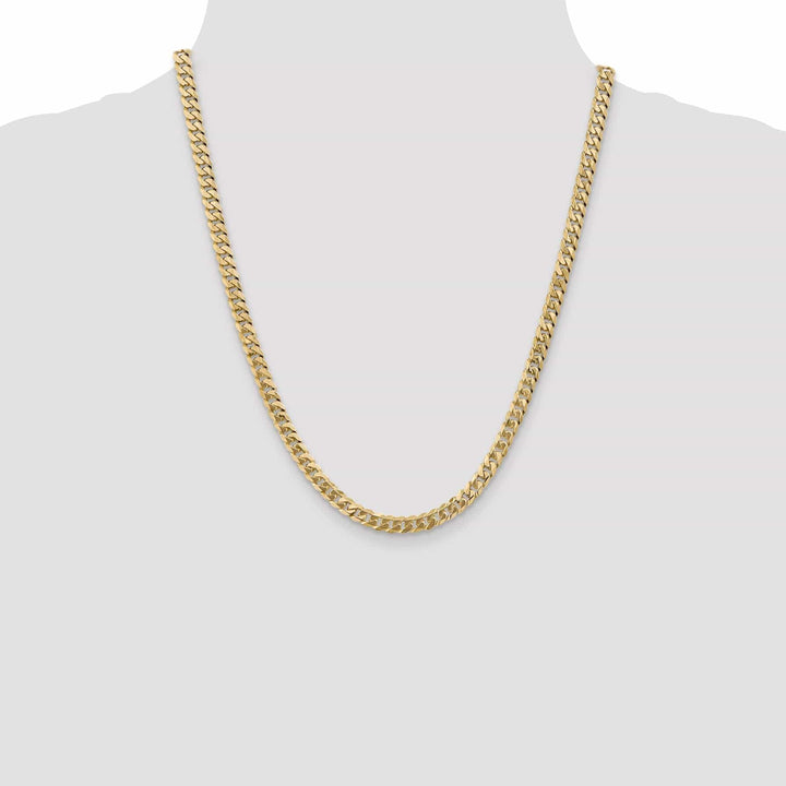 Lovely Rita's Chains 14k Yellow Gold 5.75mm Flat Beveled Curb Chain